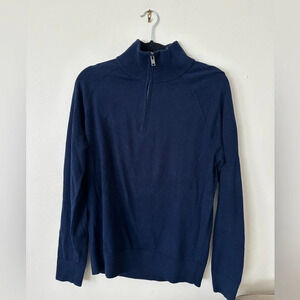 Gap Men's Navy Quarter Zip Pullover Size S